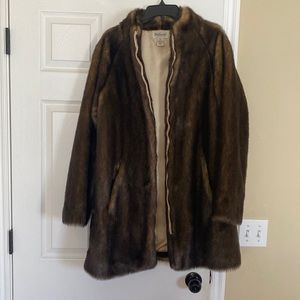 Beautiful brown fur jacket